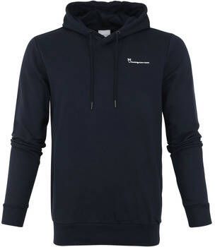 Knowledge Cotton Apparel Sweater Elm Hoodie Donkerblauw