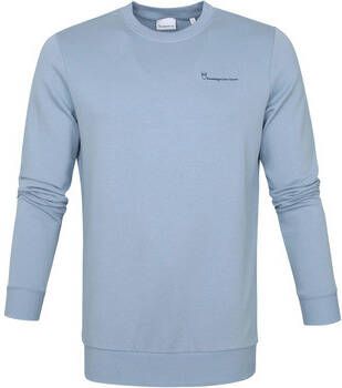Knowledge Cotton Apparel Sweater Elm Trui Lichtblauw