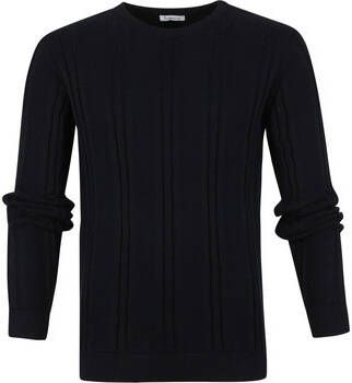 Knowledge Cotton Apparel Sweater Trui Donker Blauw