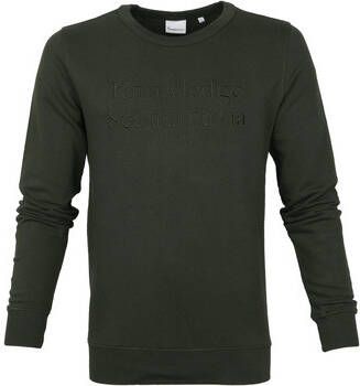 Knowledge Cotton Apparel Sweater Trui Elm Donkergroen