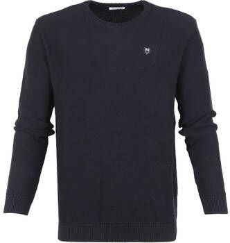 Knowledge Cotton Apparel Sweater Trui Field Donkerblauw