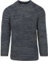 Knowledge Cotton Apparel KnowledgeCotton Apparel Trui Yarn Blauw Meerkleurig Heren - Thumbnail 1