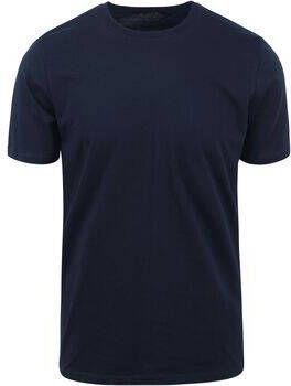 Knowledge Cotton Apparel T-shirt Donkerblauw
