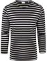 Knowledge Cotton Apparel KnowledgeCotton Apparel Longsleeve T-shirt Strepen Donkerblauw Blauw Heren - Thumbnail 1