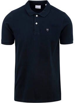 Knowledge Cotton Apparel T-shirt Polo Navy