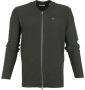 Knowledge Cotton Apparel Sweater Field Vest Donkergroen - Thumbnail 1