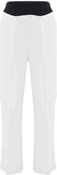 Kocca Rechte broek met contrasterende juk Beige Dames - Foto 2