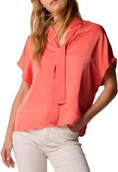 Kocca Elegante blouse met lange mouwen en strik Red Dames - Foto 6