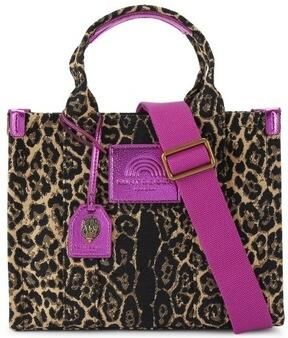 Kurt Geiger shopper Southbank Small met panterprint bruin