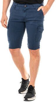 LA MARTINA Beige Bermuda Shorts met meerdere zakken Blue Heren