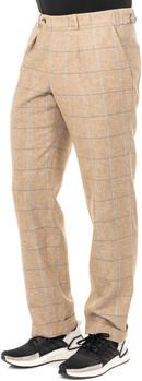 LA MARTINA Bruin Geruite Lange Broek Brown Heren