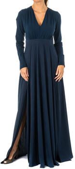 LA MARTINA Navy Blauwe Jurk met Lange Mouwen en Ritssluiting Blue Dames