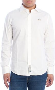 LA MARTINA Klassiek Heren Overhemd Lange Mouw White Heren