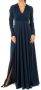 LA MARTINA Navy Blauwe Jurk met Lange Mouwen en Ritssluiting Blue Dames - Thumbnail 1