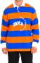 LA MARTINA Lange Mouw Polo in Oranje-Blauw Multicolor Heren - Thumbnail 1