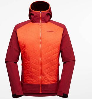 La sportiva Fleece Jack Kap Hybrid Hoody M L73 322320 Cherry Tomato Sangria