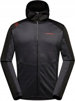 La sportiva Fleece Jack Upendo Hoody M L67 900322 Carbon Cherry Tomato