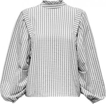 ONLY LA STRADA UNICA by gestreepte top LSUCAXI lichtgrijs - Foto 2