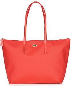 Lacoste Shoppers L Shopping Bag in red