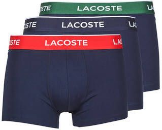 Lacoste 3-Pack Comfortabele Boxershorts met Elastische Tailleband Black Heren