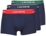 Lacoste 3-Pack Comfortabele Boxershorts met Elastische Tailleband Black Heren - Thumbnail 5