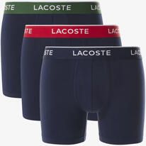 Lacoste Boxershort met elastische band met label in een set van 3 stuks