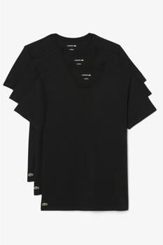 Lacoste T-shirt 3 Pack Lounge Cotton T-Shirts Black Black Black - Foto 2