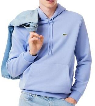Lacoste Sweater Fleece Hoodie Light Blue - Foto 4