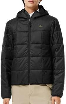 Lacoste Waterdichte Hoodie met Vulling van Gerecycled Fiber Black Heren