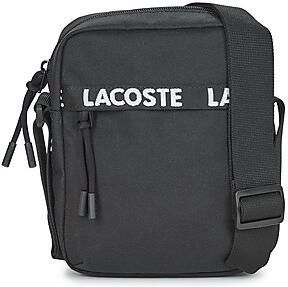 Lacoste Verticale Schoudertas met Iconische Logostreep Black Dames