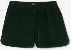 Lacoste Korte Broek WOMENS RELAXED FIT CORDUROY SHORTS