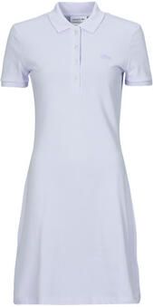 Lacoste Logo Polo Jurk Slim Fit Blue Dames