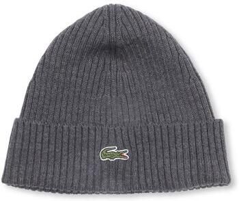 Lacoste Muts Knitted Muts Wol Antraciet