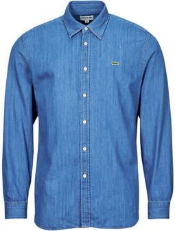 Lacoste Regular Fit Denim Overhemd Blue Heren