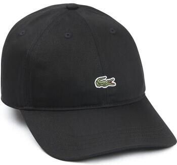 Lacoste Zwarte ongestructureerde pet met klein logo Black Heren