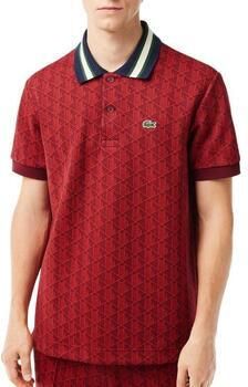 Lacoste Polo Shirt Korte Mouw Classic Monogram Jacquard