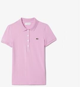Lacoste Luxe Jersey Polo Shirt Pink Dames