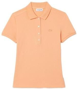 Lacoste Oranje Polo met Geborduurde Krokodil Orange Dames
