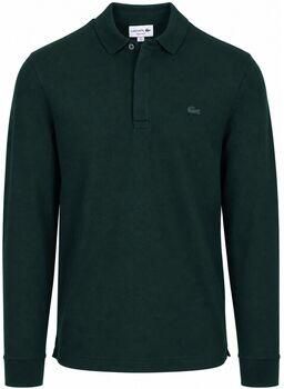 Lacoste Polo Shirt Lange Mouw Longsleeve Poloshirt Piqué Donkergroen