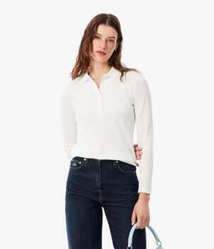 Lacoste Polo Shirt Lange Mouw Polo Farine