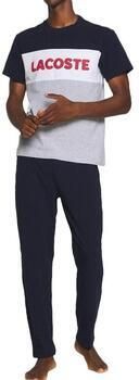 Lacoste Heren Pyjama Navy Regular Fit Multicolor Heren - Foto 1