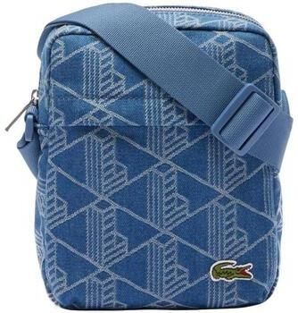 Lacoste Schoudertas in denimlook
