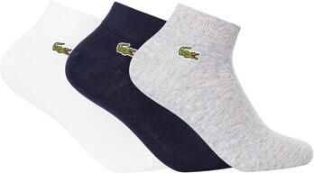 Lacoste Socks 3 Pack Low Socks Grey Chime Navy White