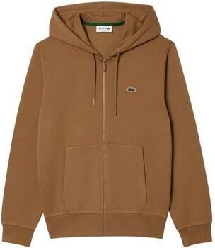 Lacoste Heren Hoodie met Rits Brown Heren