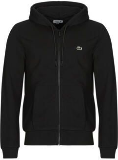 Lacoste Zip-throughs Stijlvolle en Functionele Jassen Zwart Heren - Foto 5