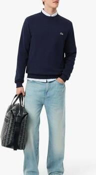 Lacoste Sweater Organic Cotton Sweatshirt SH9801 Bleu Marine - Foto 2