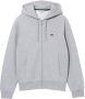 Lacoste Herenhoodie met rits en hoge kraag Gray Heren - Thumbnail 1