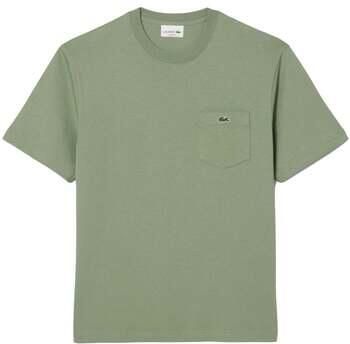 Lacoste T-shirt Chest Pocket Cotton T-Shirt Pastel Green