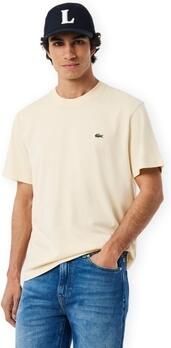 LACOSTE Heren Polo's & T-shirts Cotton T-shirt Creme - Foto 13