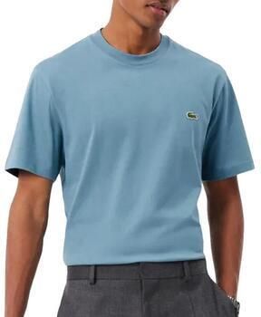 Lacoste Iconisch T-shirt Blauw Grijs Katoen Blue Heren - Foto 3